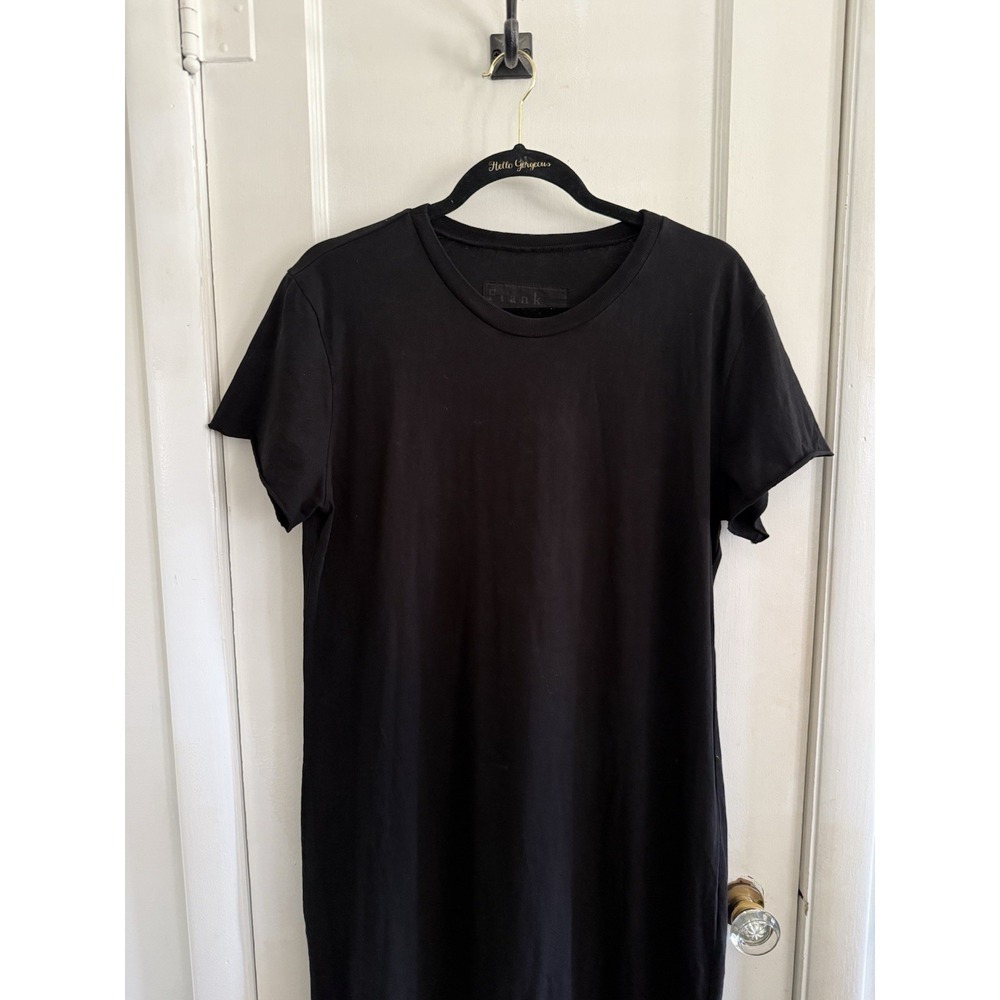 Frank & Eileen HARPER Perfect Tee Maxi Dress Short Sleeve Tshirt Black XL - Picture 5 of 8